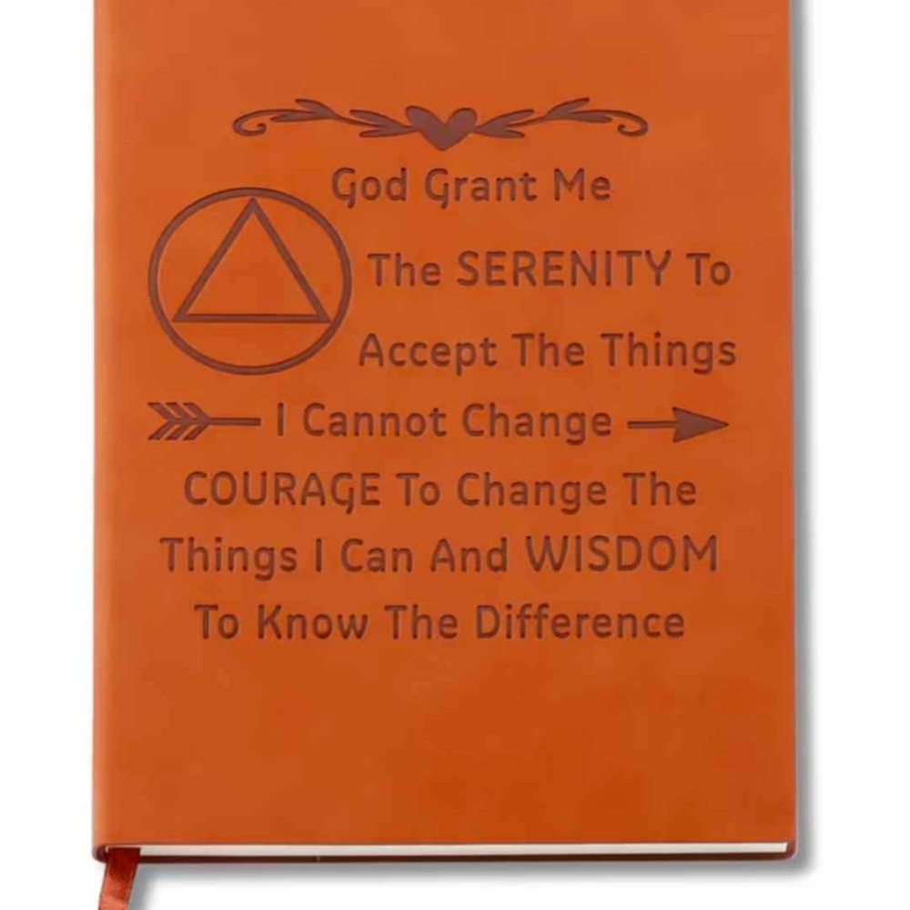 New Serenity Prayer Leather Cover Journal
